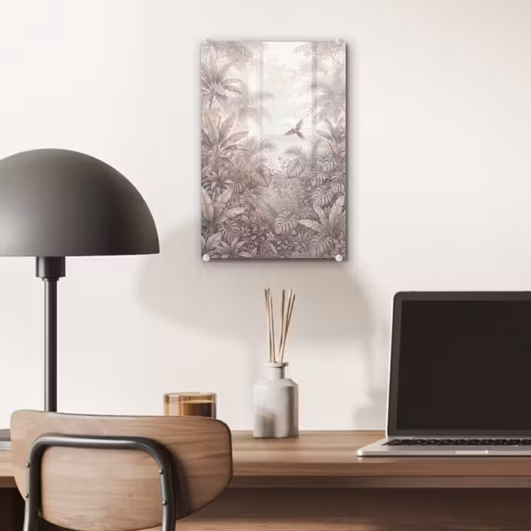 Glas schilderij - Papagaai - Jungle - Tropisch — 7