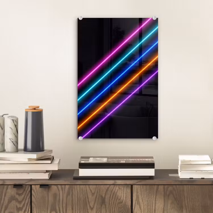 Glas schilderij - Esthetiek - Retro - Neon — 2