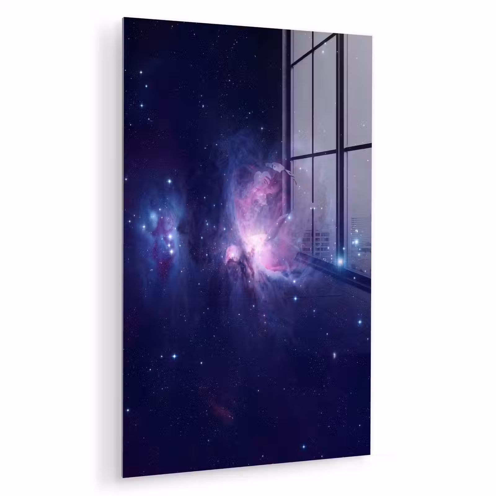 Glas schilderij - Ruimte - Sterren - Kleurrijk — 1