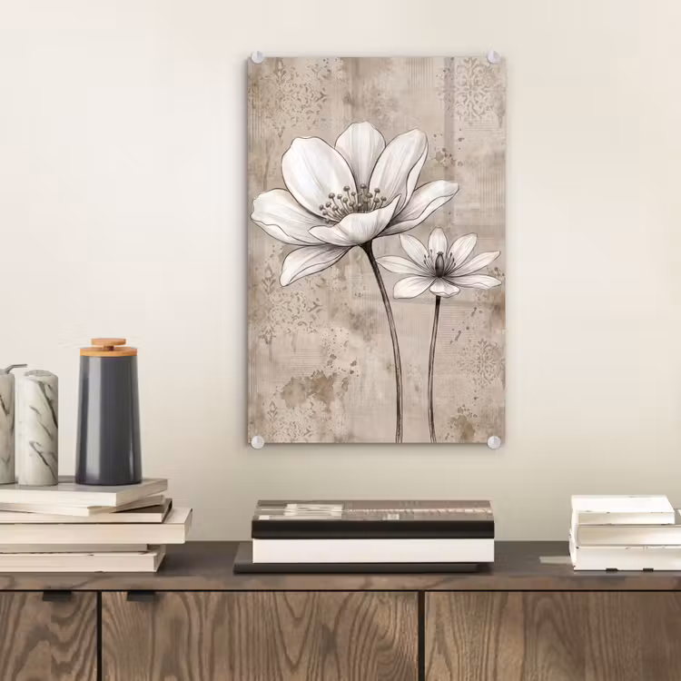Glas schilderij - Modern - Design - Wit — 2