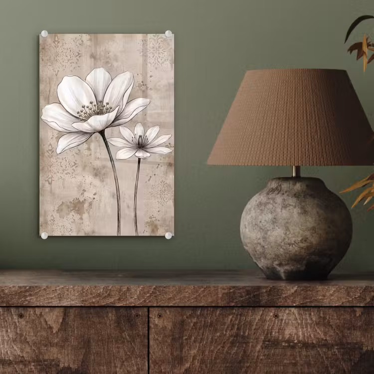 Glas schilderij - Modern - Design - Wit — 4