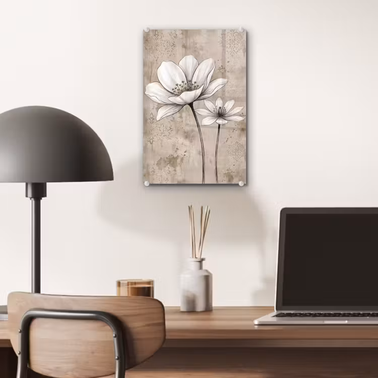 Glas schilderij - Modern - Design - Wit — 7