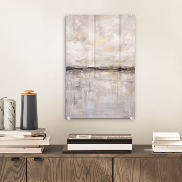 Glas schilderij - Landschap - Horizon - Natuur - Abstract - Neutraal — 2