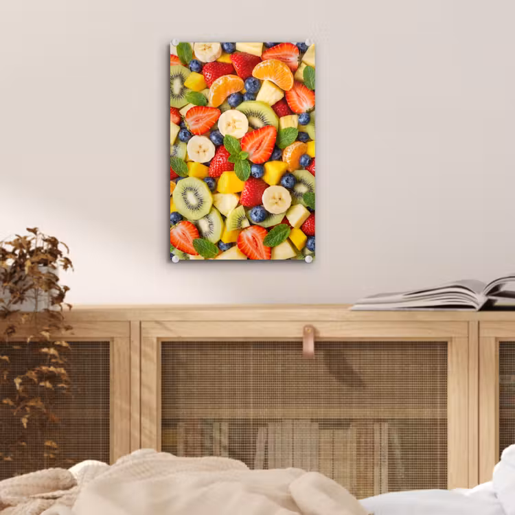 Glas schilderij - Fruit - Plakjes - Eten - Kleurrijk — 5