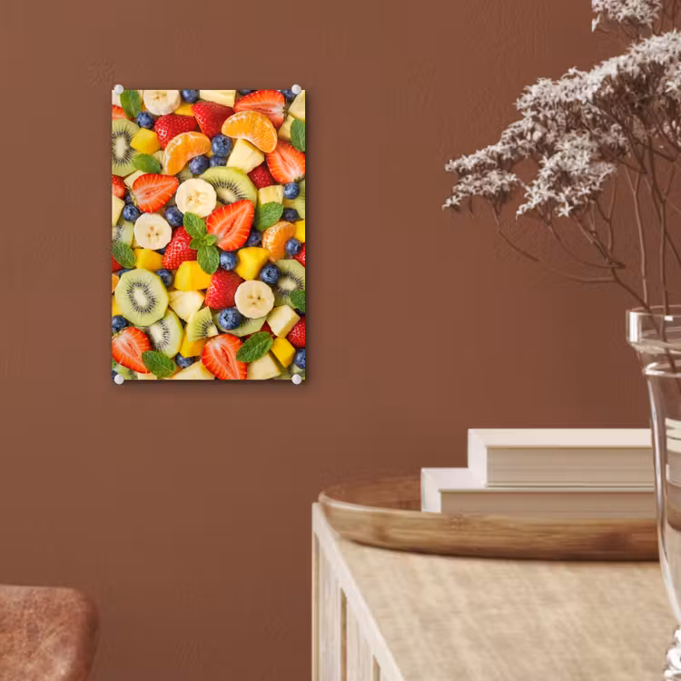 Glas schilderij - Fruit - Plakjes - Eten - Kleurrijk — 6