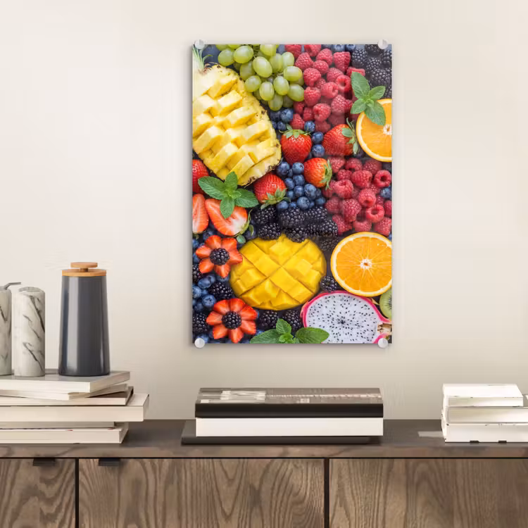 Glas schilderij - Fruit - Vers - Kleurrijk - Eten — 2