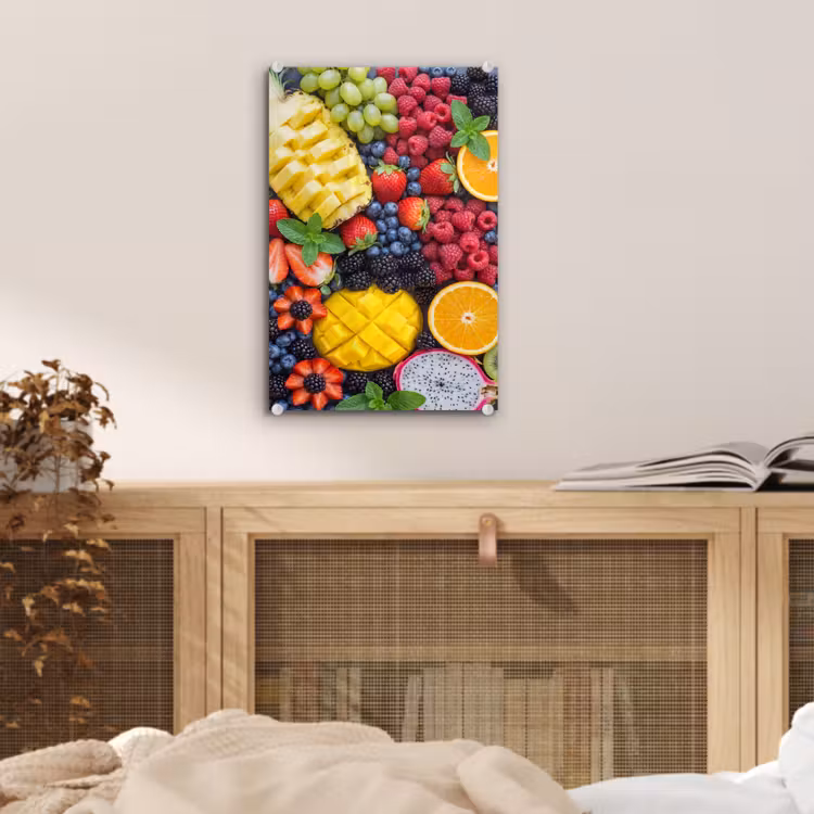 Glas schilderij - Fruit - Vers - Kleurrijk - Eten — 5