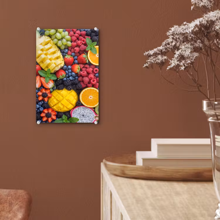 Glas schilderij - Fruit - Vers - Kleurrijk - Eten — 6