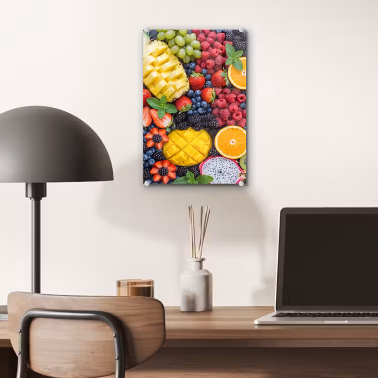 Glas schilderij - Fruit - Vers - Kleurrijk - Eten — 7