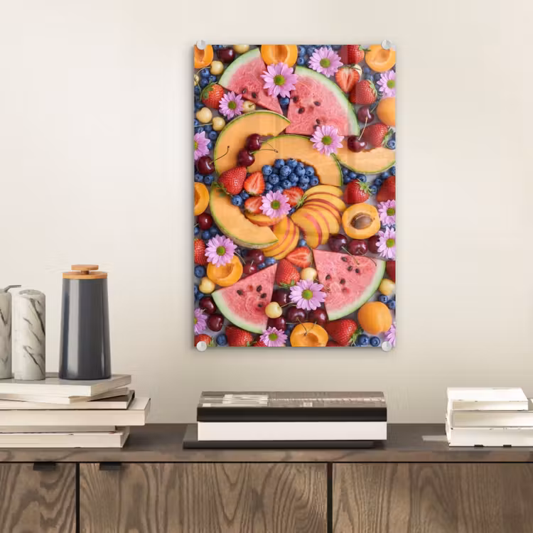 Glas schilderij - Eten - Fruit - Zomer - Kleurrijk — 2