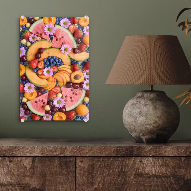 Glas schilderij - Eten - Fruit - Zomer - Kleurrijk — 4