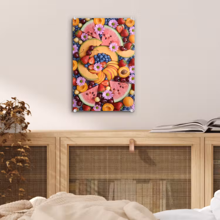 Glas schilderij - Eten - Fruit - Zomer - Kleurrijk — 5