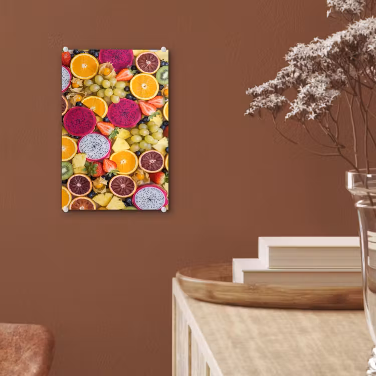 Glas schilderij - Fruit - Assortiment - Kleurrijk - Gezondheid — 6