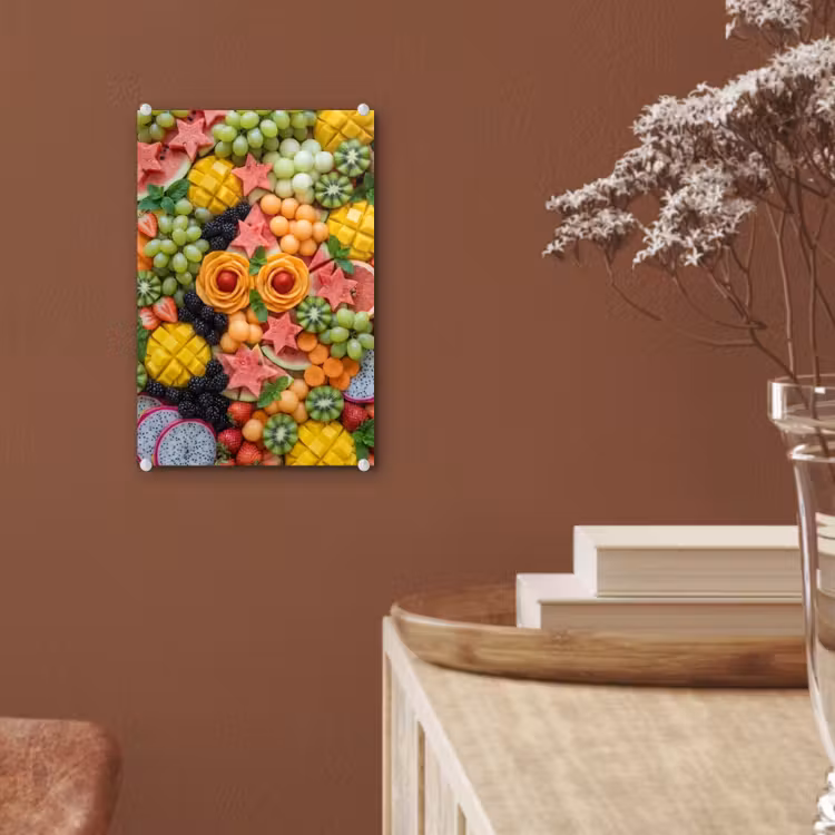 Glas schilderij - Fruit - Variatie - Kleurrijk - Vers - Eten — 6