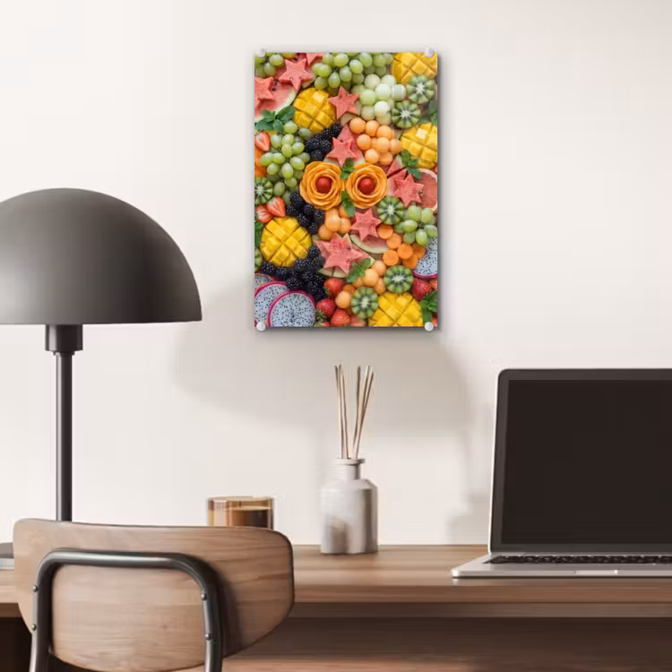Glas schilderij - Fruit - Variatie - Kleurrijk - Vers - Eten — 7