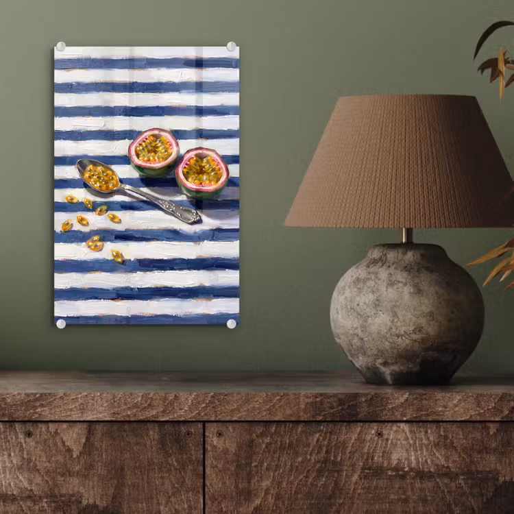 Glas schilderij - Eten - Passievrucht - Tropisch - Modern - Kleurrijk — 4
