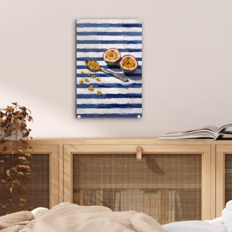 Glas schilderij - Eten - Passievrucht - Tropisch - Modern - Kleurrijk — 5