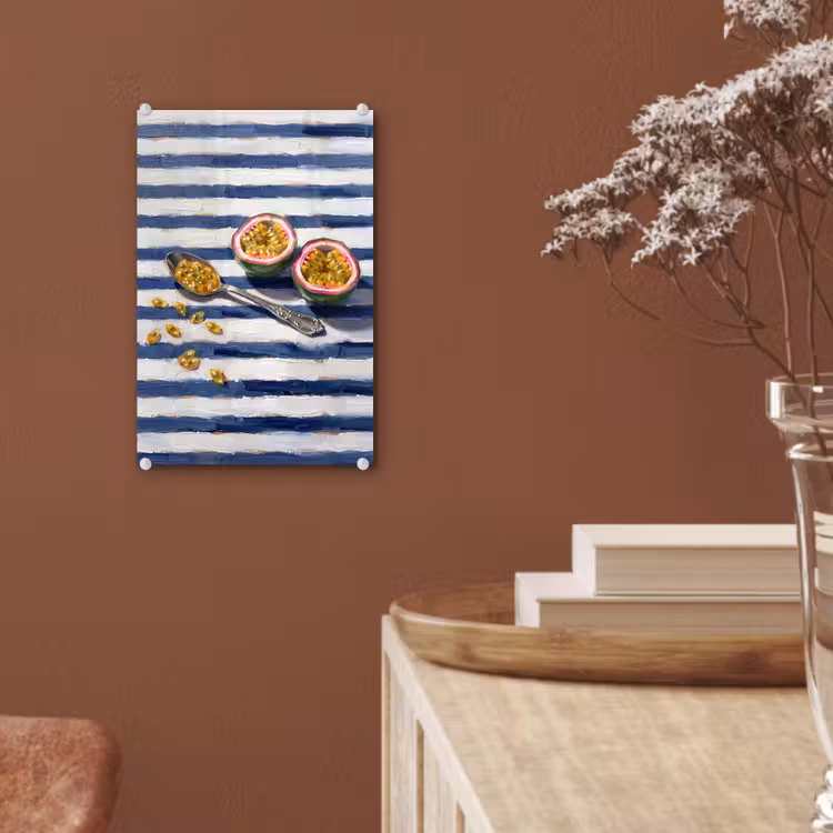 Glas schilderij - Eten - Passievrucht - Tropisch - Modern - Kleurrijk — 6