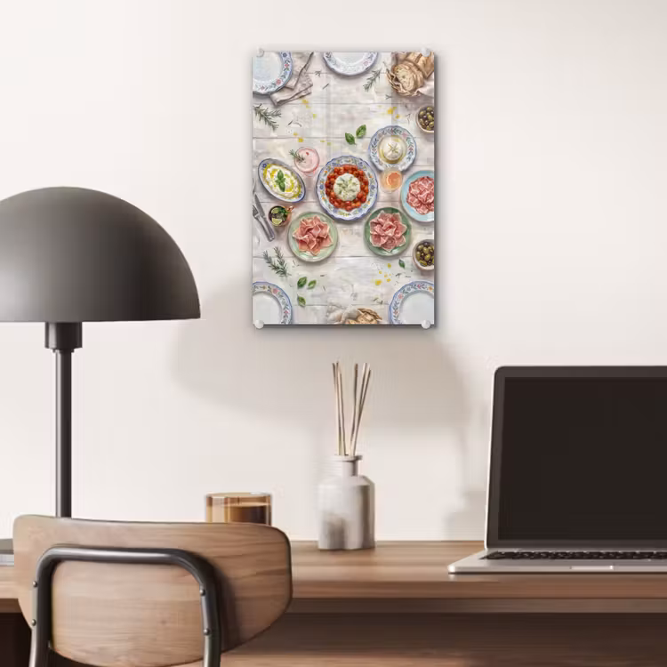Glas schilderij - Eten - Tafel - Divers - Modern — 7