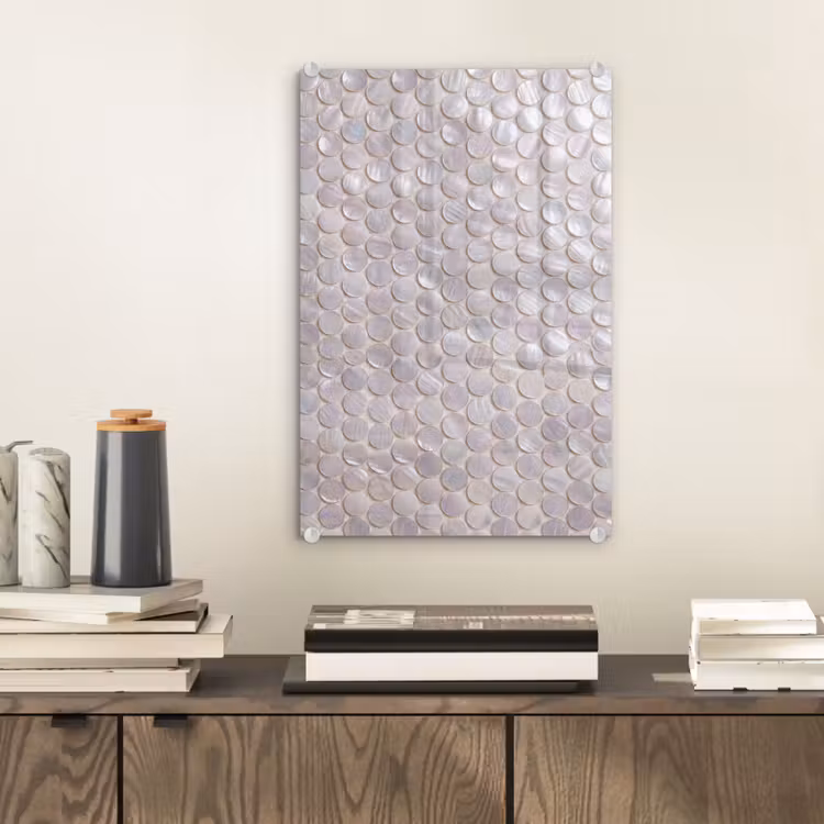 Glas schilderij - Patroon - Cirkels - Abstract - Modern - Wit — 2