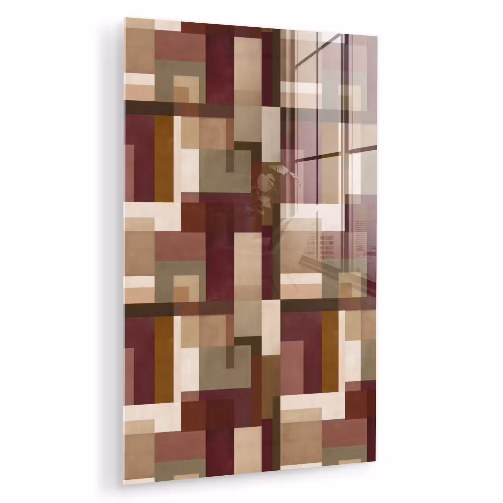 Glas schilderij - Modern - Geometrie - Kleurrijk — 1