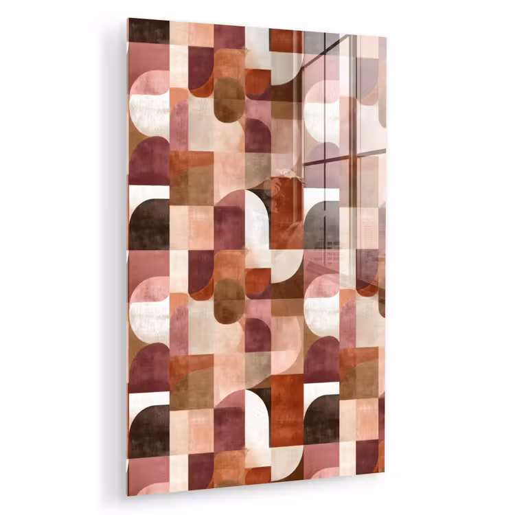 Glas schilderij - Geometrie - Modern - Retro — 1
