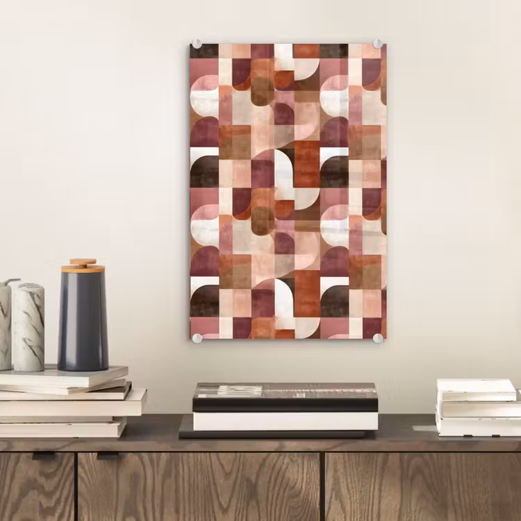 Glas schilderij - Geometrie - Modern - Retro — 2
