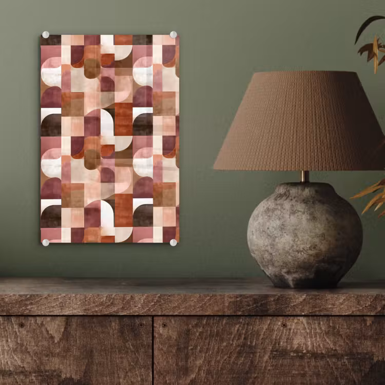 Glas schilderij - Geometrie - Modern - Retro — 4