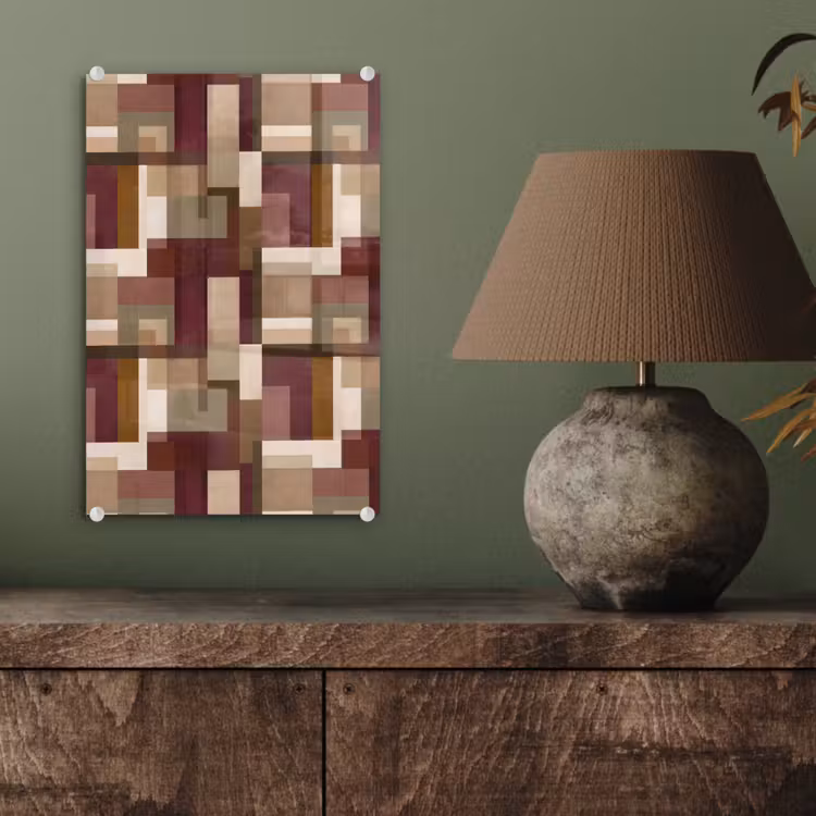 Glas schilderij - Modern - Geometrie - Kleurrijk — 4