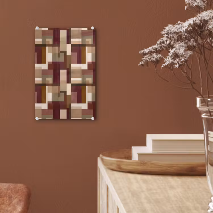 Glas schilderij - Modern - Geometrie - Kleurrijk — 6