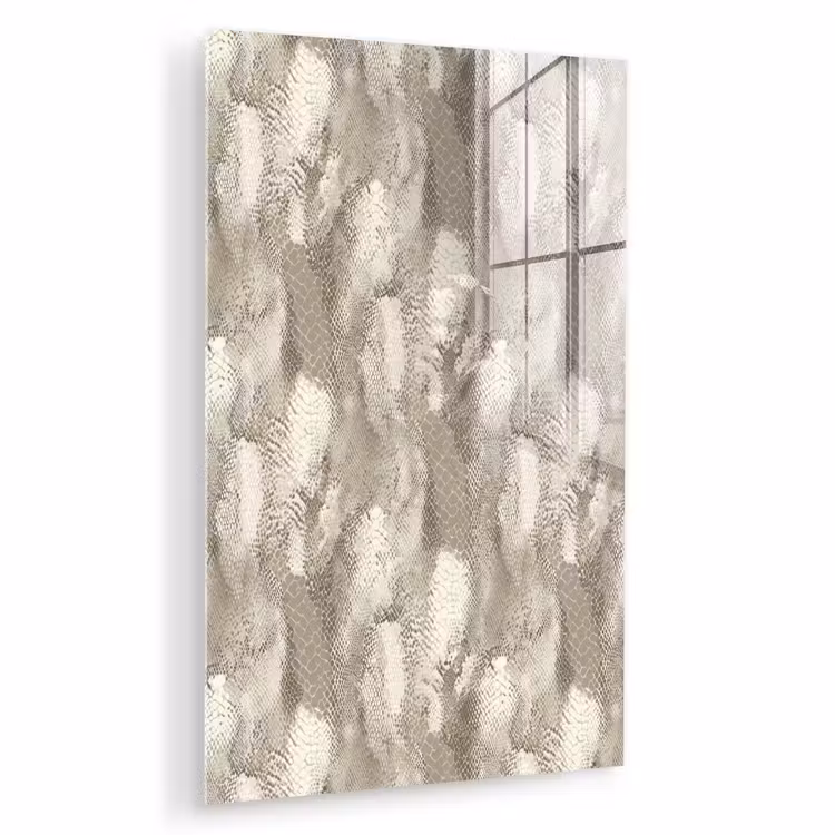 Glas schilderij - Slang - Textuur - Zand — 1