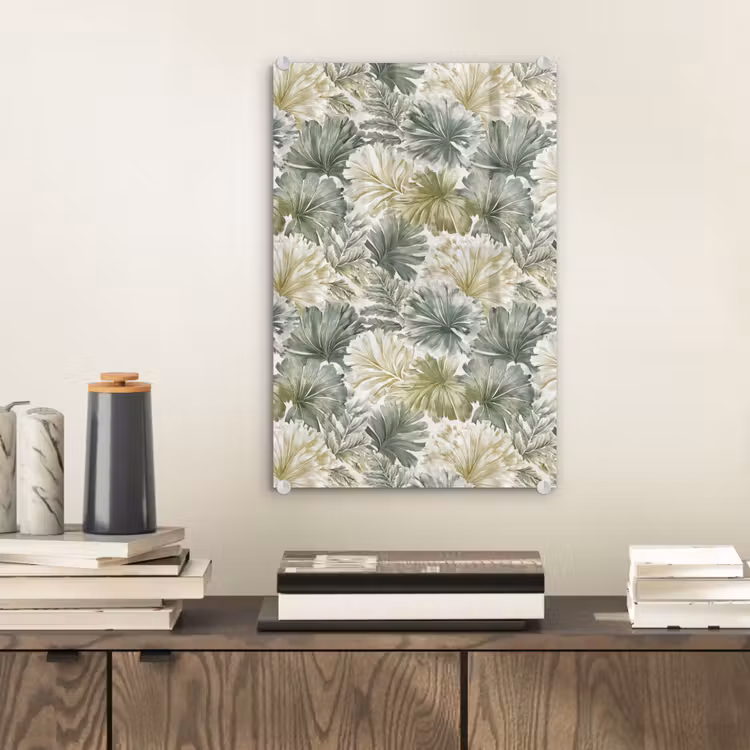 Glas schilderij - Bladeren - Botanisch - Groen — 2