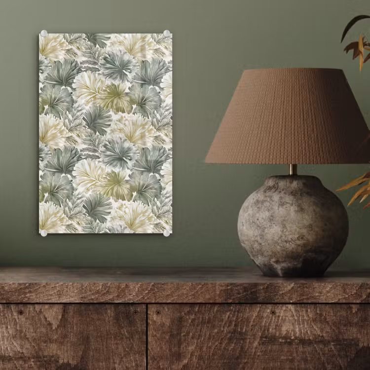 Glas schilderij - Bladeren - Botanisch - Groen — 4
