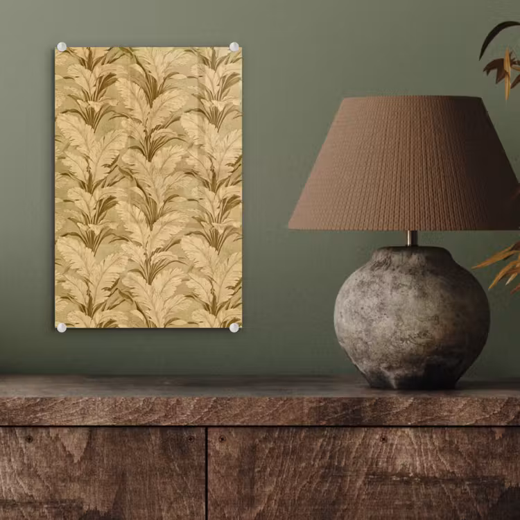 Glas schilderij - Palmbladeren - Klassiek - Groen — 4