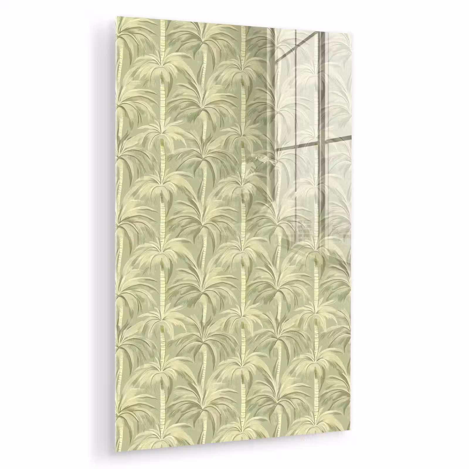 Glas schilderij - Palmwoud - Tropisch - Groen — 1