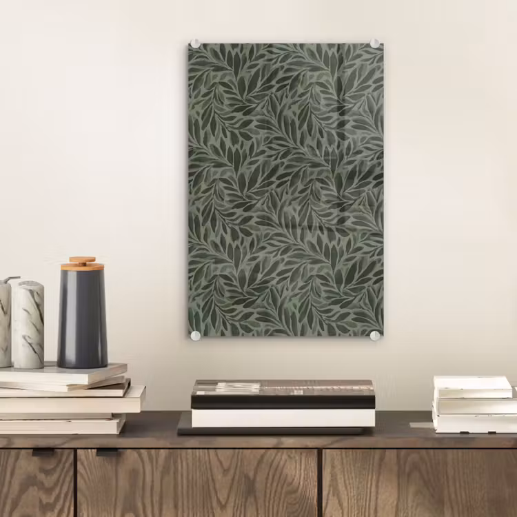 Glas schilderij - Bladeren - Organisch - Groen — 2