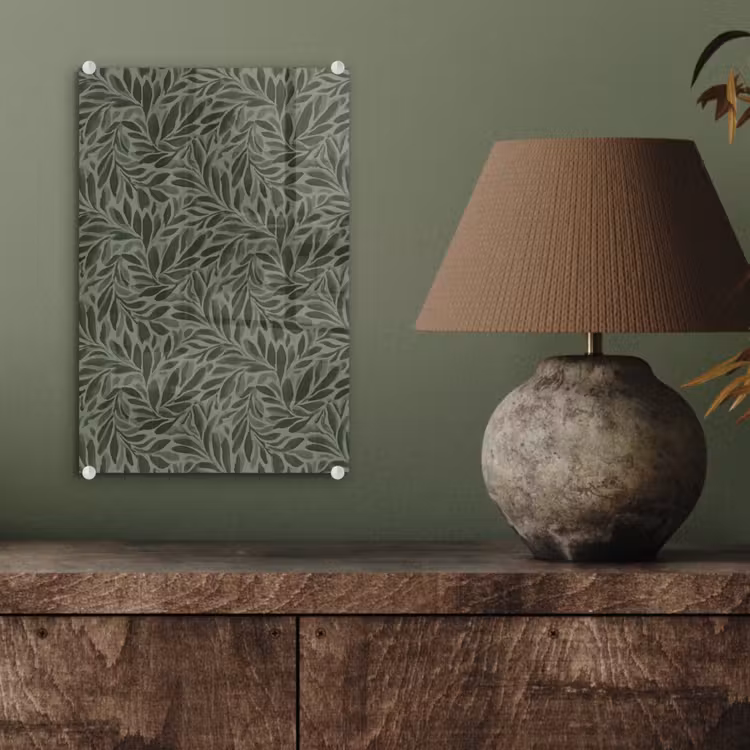 Glas schilderij - Bladeren - Organisch - Groen — 4