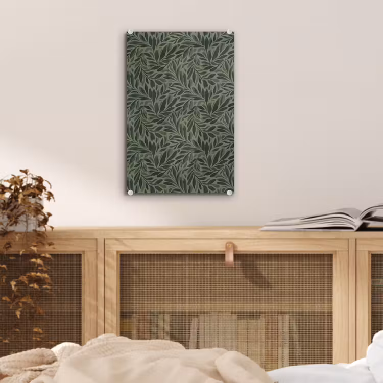 Glas schilderij - Bladeren - Organisch - Groen — 5