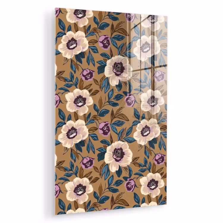 Glas schilderij - Floraal - Stilleven - Kleurrijk — 1