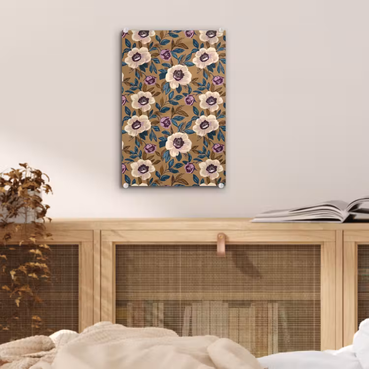 Glas schilderij - Floraal - Stilleven - Kleurrijk — 5