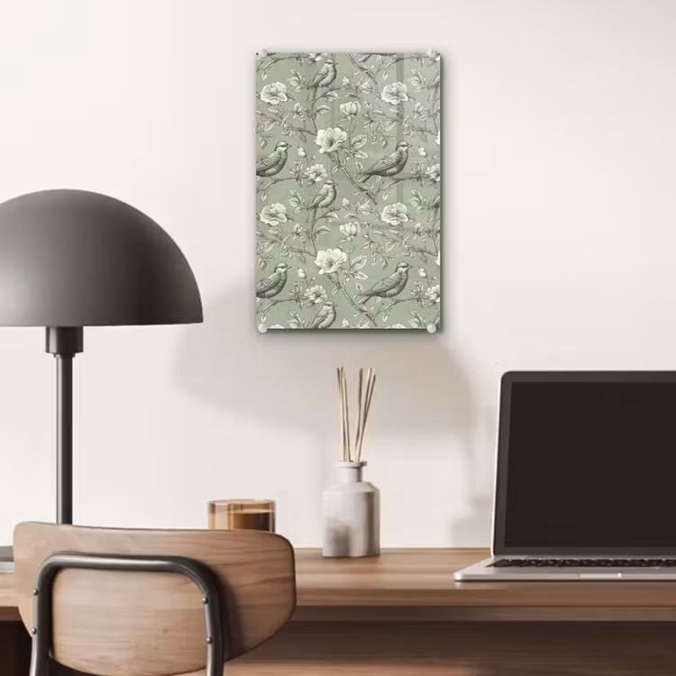 Glas schilderij - Klassiek - Botanisch - Groen — 7