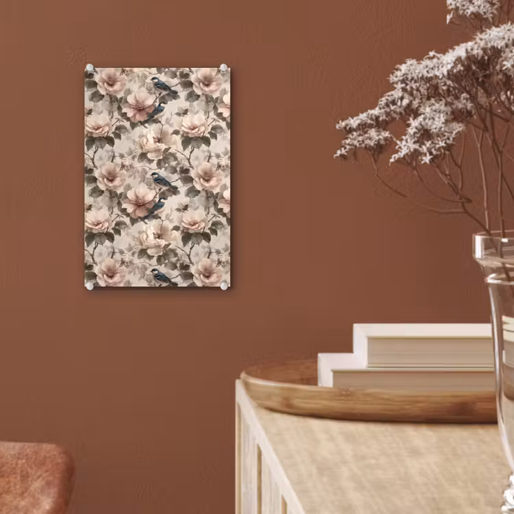 Glas schilderij - Klassiek - Vogels - Kleurrijk — 6