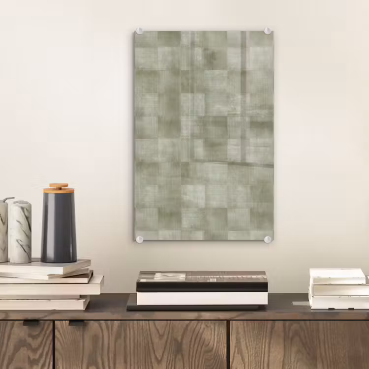 Glas schilderij - Vlakken - Rustiek - Groen — 2