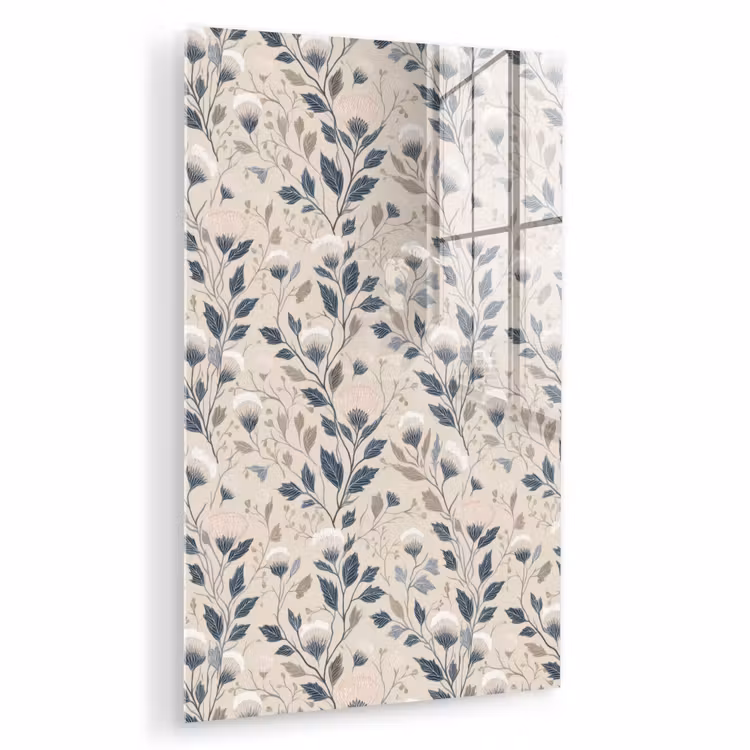Glas schilderij - Klassiek - Botanisch - Kleurrijk — 1