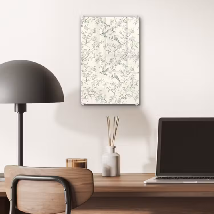 Glas schilderij - Klassiek - Vogels - Groen — 7
