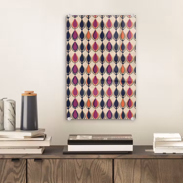 Glas schilderij - Vintage - Retro - Kleurrijk — 2