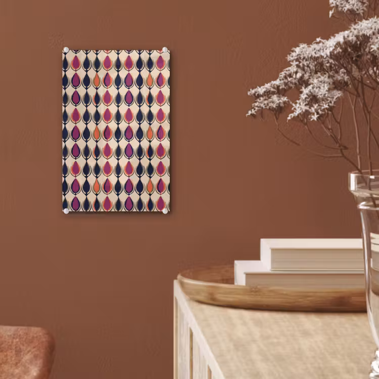 Glas schilderij - Vintage - Retro - Kleurrijk — 6