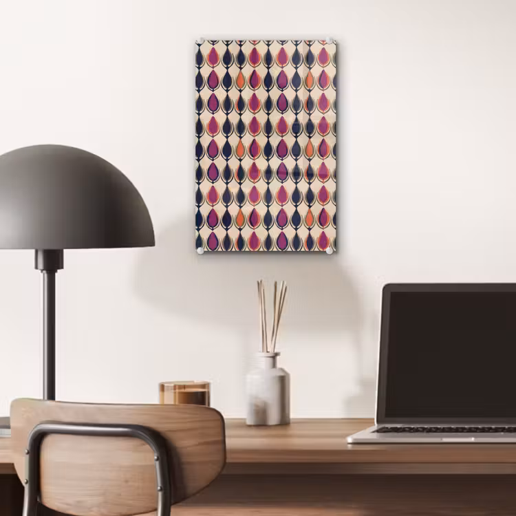 Glas schilderij - Vintage - Retro - Kleurrijk — 7