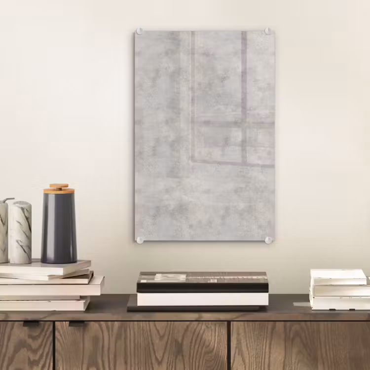 Glas schilderij - Grijs - Beton - Industrieel — 2