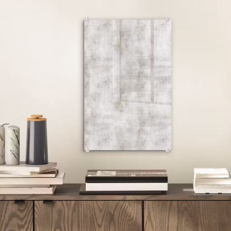 Glas schilderij - Grijs - Beton - Verweerd — 2